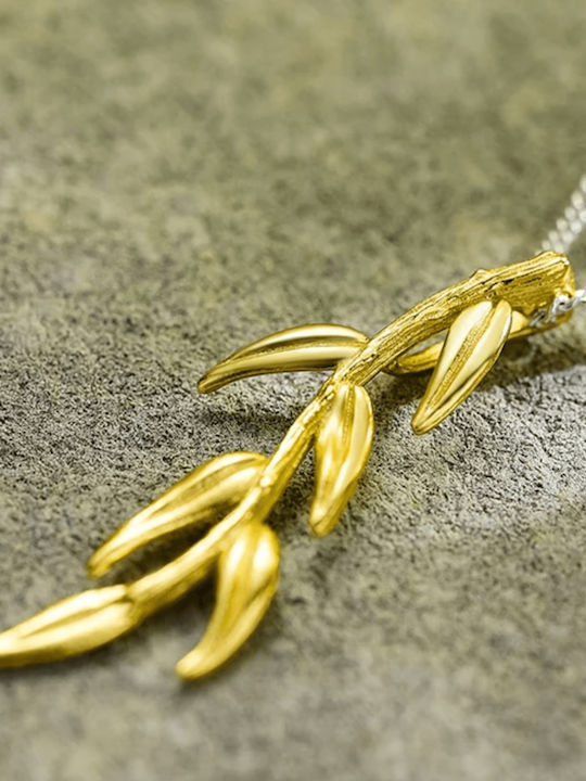 Silver Chain Necklace Golden Twigs Silver S925