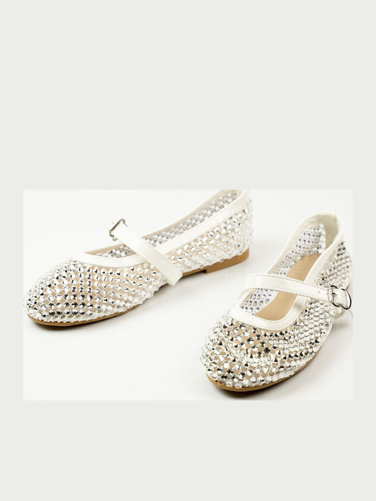 Damen Ballerinas in Weiß Farbe