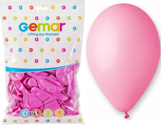 Composition with 100 Pink Balloons G110 30cm