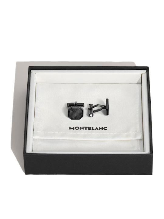 MontBlanc Starwalker Extreme Маншетници от Неръждаема Стомана в Черен Цвят