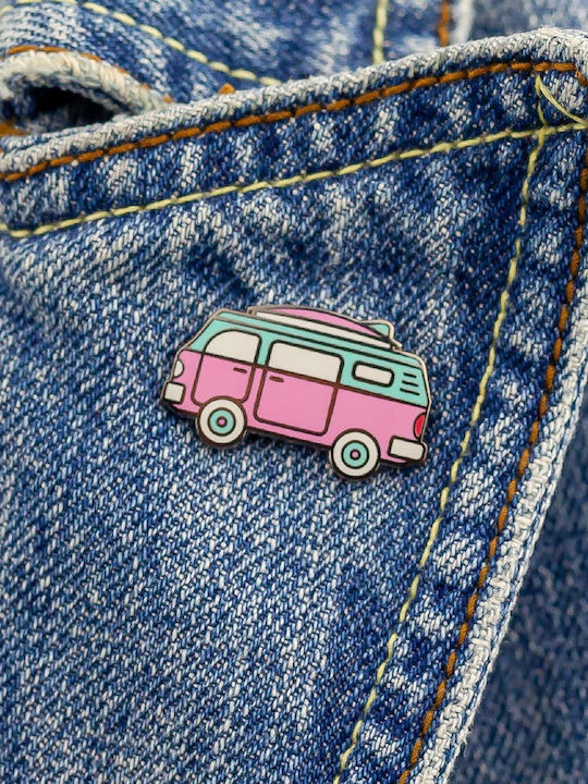 Pinets Travel Collection Pink Camper Vacation Travel Pin