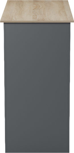 Riff Τραπέζι Μπαρ Ξύλινο Ανθρακί 120x55x105εκ.