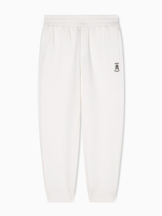 Herren-Sweatpants Jogginghose Weiß