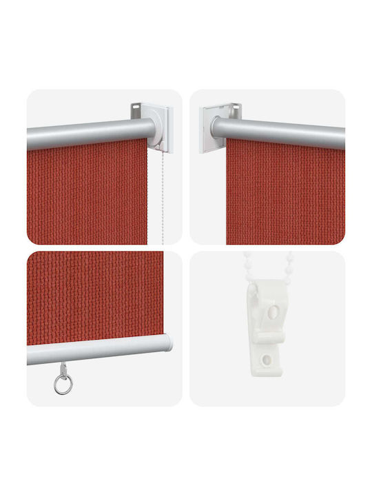 vidaXL Roller Blinds Partial Blackout Orange W120xH140cm 42035989