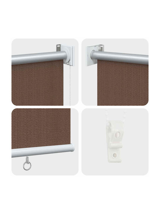 vidaXL Ρollorollos Partieller Blackout Braune P240xH140cm 42036151