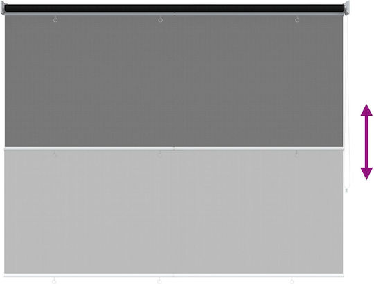 vidaXL vidaXL Rollos Mischer Black P200xH140cm