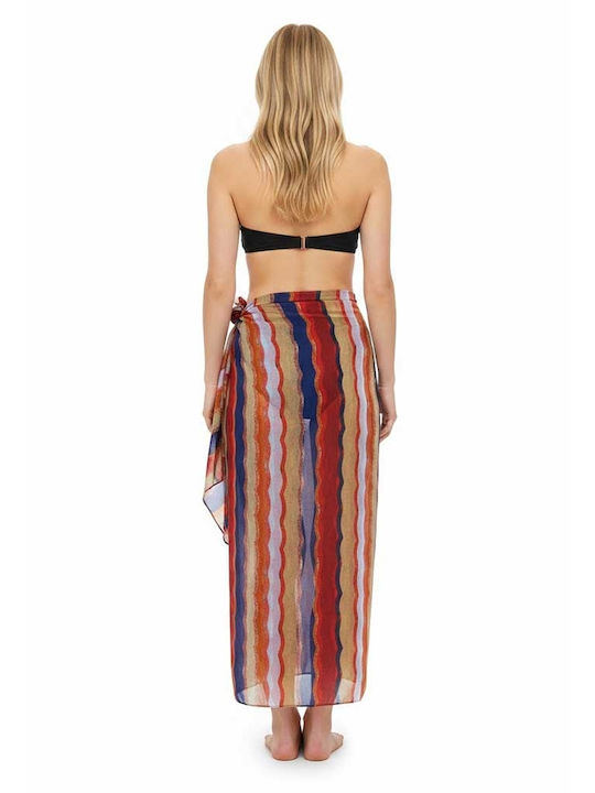 Barelos Viscose Printed Pareo Vertical Design 288888.2