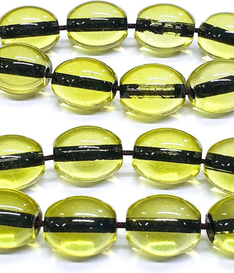 Roloi Komboloi Worry Beads with 17 Beads Length 34cm Yellow