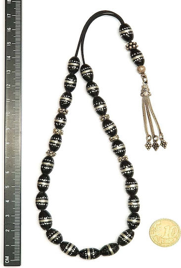 Roloi Komboloi Worry Beads with 23 Beads from Yusuri Length 30cm Multicolour