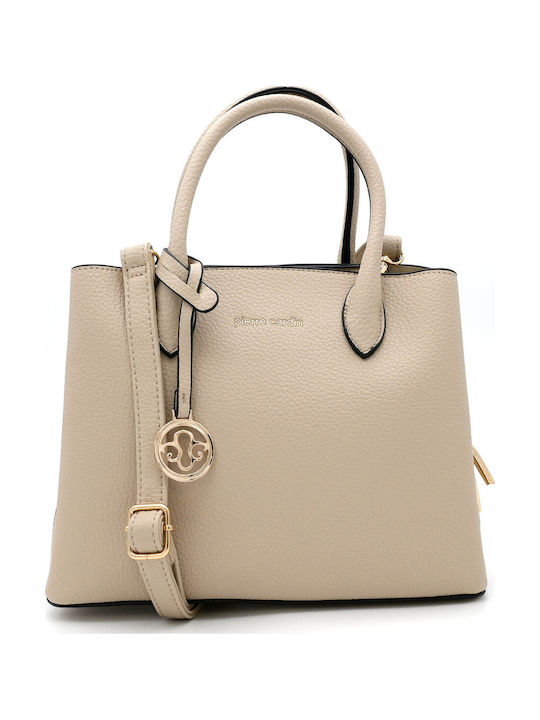 Damentasche Schulter Beige