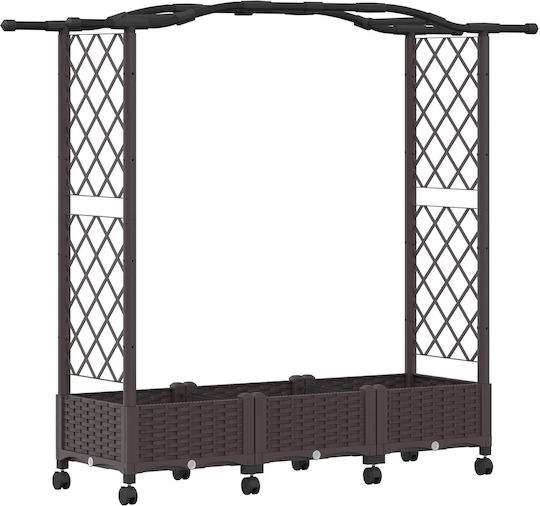 vidaXL Kunststoff Blumenkasten Braune 169x40x129cm