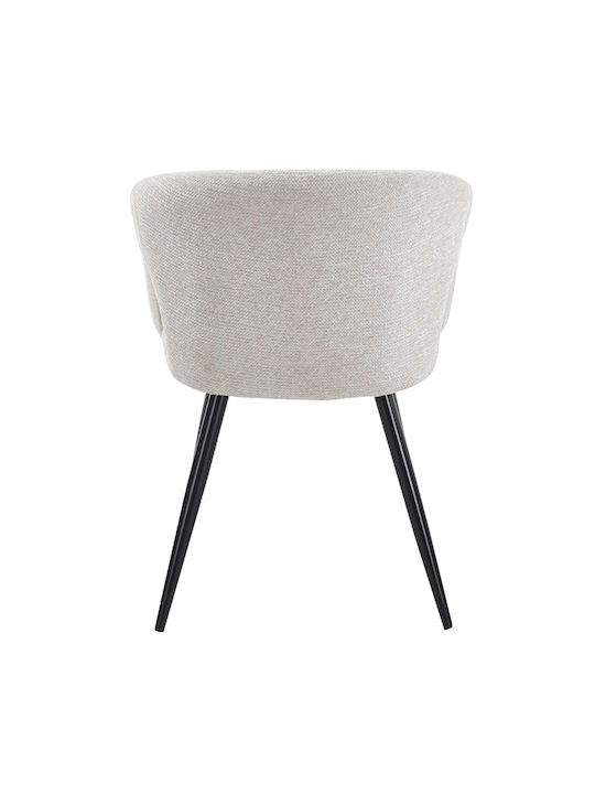 Cornel Dining Armchairs with Fabric Upholstery Beige 2pcs 59x59x81cm