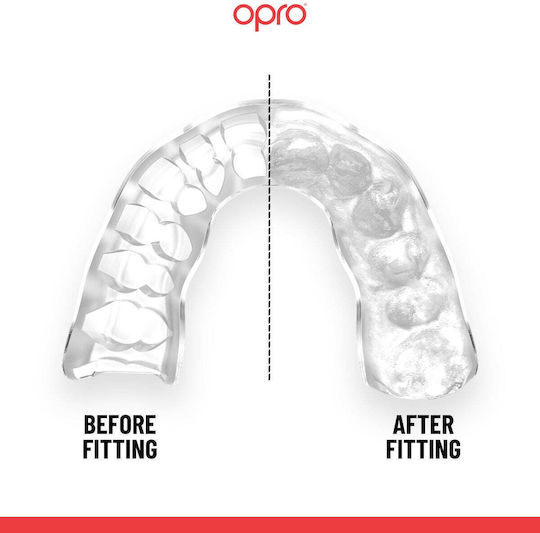 Μασέλα Opro Instant Custom Fit Countries Shamrock Mouthguard White Green