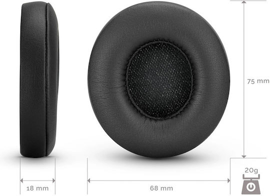 Beats Ανταλλακτικά Earpads SON-BEATSSOLO3-BKPU2PCS Μαύρα