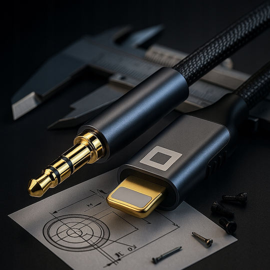 Co2 Blitzkabel Iphone X 14 13 Lightning Zu Mini Jack Adapter 1m