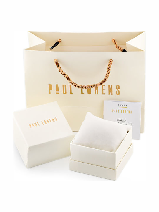 Paul Lorens Womens Watch 38mm Battery With Gold Metal Bracelet
