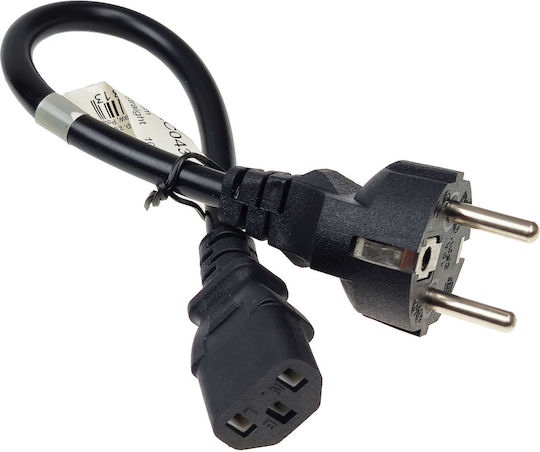 Cablu de Alimentare 230v C13 Drept 0,3m