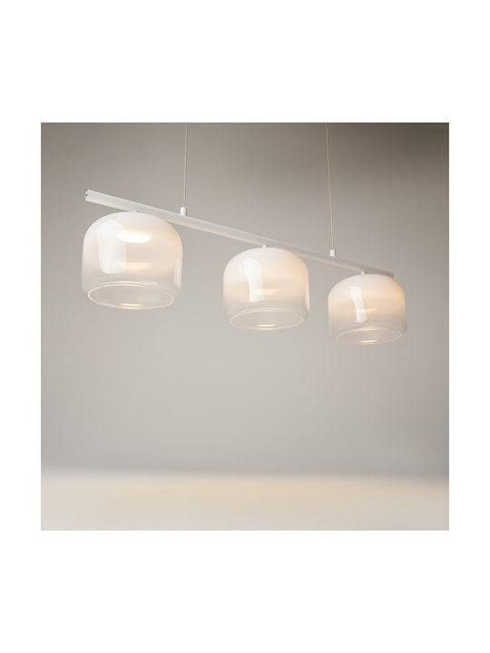 Maytoni Spirito Lumini Suspendate Înălțime Reglabilă Alb LED cu Lumină Alb Cald 80x18cm