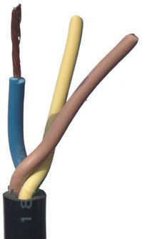 230V Netzkabel Cloverleaf C5 Gekrümmt 3m