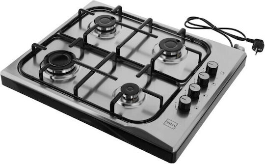 Stella STKGIX-04IN Kochplatte Für Flüssiggas Mit 4 Kochfelder Inox