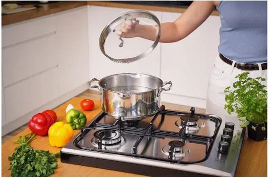 Stella STKGIX-04IN Kochplatte Für Flüssiggas Mit 4 Kochfelder Inox