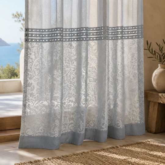 My Home Luxury Пердета И Завеси С Копчета Сиви 270x270см My Home Luxury Пердета И Завеси С Копчета Сиви 270x270см