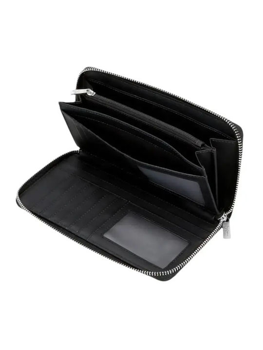 Sprig Large Fabric Women's Travel Wallet with RFID Black