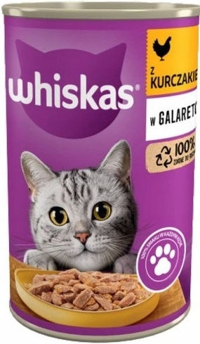 Whiskas Hrană Umedă pentru Pisici la Conservă cu Pui 400g