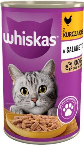 Whiskas Hrană Umedă pentru Pisici la Conservă cu Pui 400g