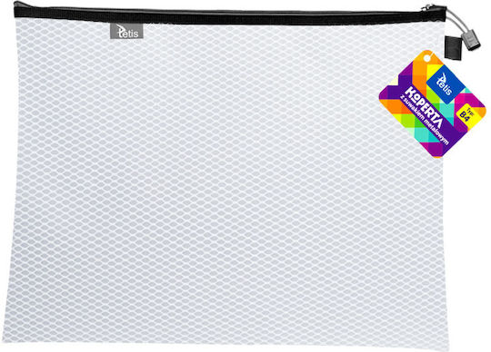Envelope Metal Zipper B4 White