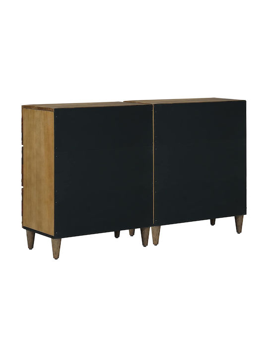 Holzsideboard mit Schubladen Braune 120x33x75cm
