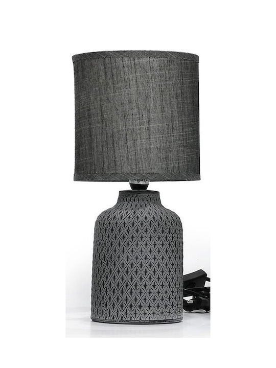AGC Ceramic Table Lamp with White Shade and Base