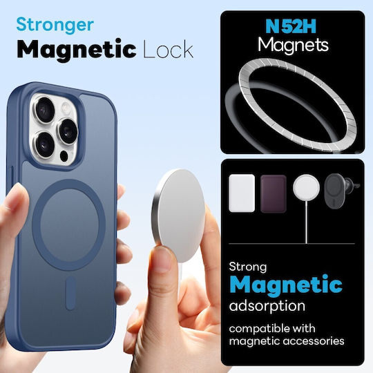 Northjo Σετ Προστασίας 5 1 360 Full Cover Πλαστικό Μπλε (iPhone 15 Pro Max)