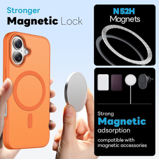 Northjo 5 in 1 Protection Set 360 Full Cover Plastic Orange iPhone 17