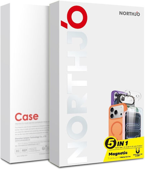 Northjo Protection Set 5 in 1 360 Full Cover Plastic Orange iPhone 17 Pro
