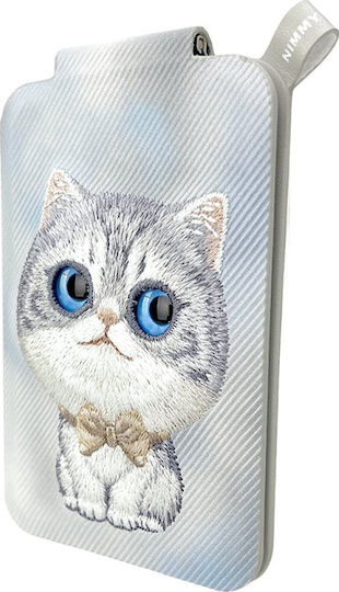 Nimmy Magnetic Wallet Fabric Synthetic Leather Grey