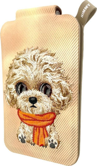 Nimmy Magnetic Wallet Υφασμάτινο / Δερματίνης Καφέ