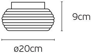 Deckenleuchte montieren 20cm Weiß mit integrierter LED