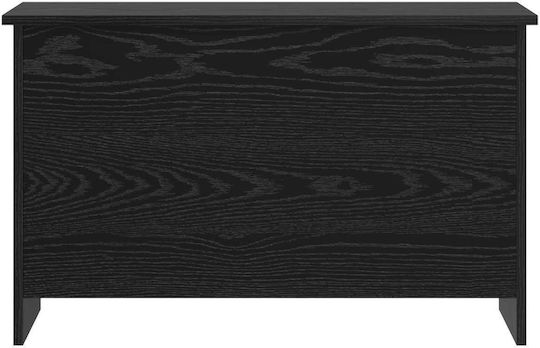 vidaXL Decorative Wooden Black Trunk 80x40x50 cm