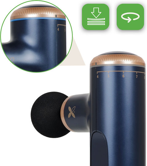 Habys Massage Gun for Neck Head Back Legs Body Hands & Eyes with Vibration Blue