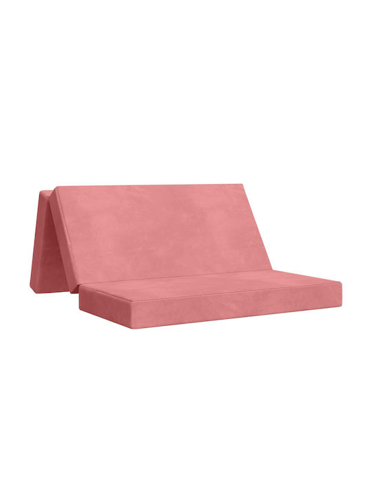 Fotoliu Puf Polimorfic Canapea Roz 140x67x45cm