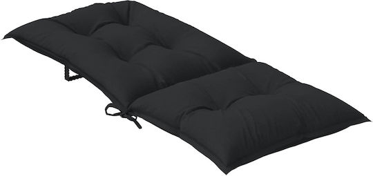vidaXL Perna Scaunului De Grădină Cu Spătar Melanj Negru 2 Buc 50x120 Cm