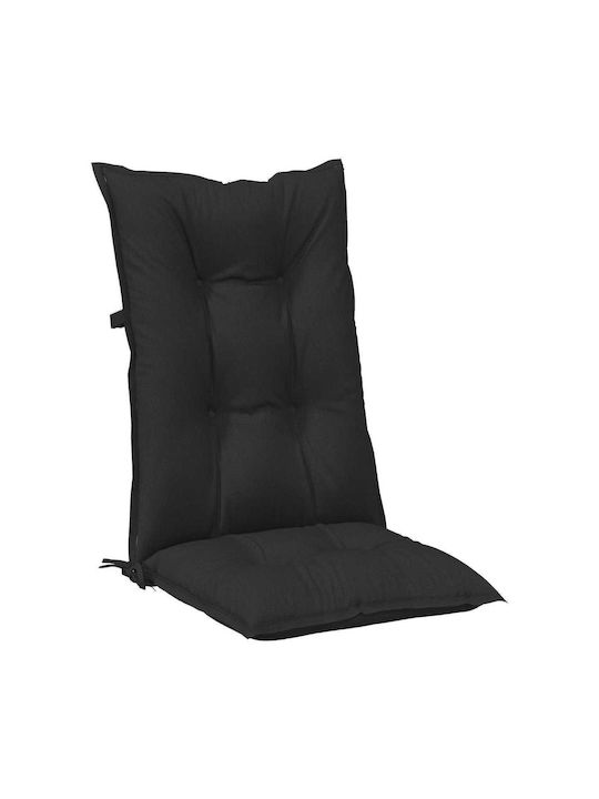 vidaXL Perna Scaunului De Grădină Cu Spătar Melanj Negru 2 Buc 50x120 Cm