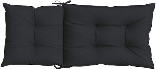 vidaXL Perna Scaunului De Grădină Cu Spătar Melanj Negru 2 Buc 50x120 Cm