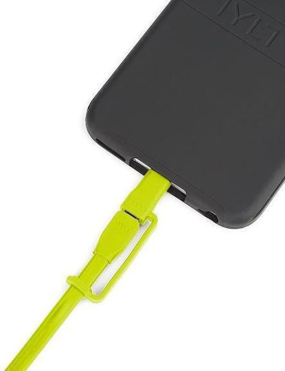 Tylt Flyp-duo Datenkabel Blitzschlag Micro-USB 0,3m Reversibles USB Grüne