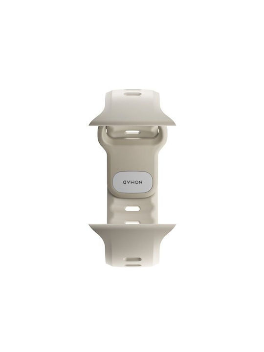 Nomad Tempo Waterproof Fkm Silicone Aluminum Strap Pin Optimized Apple Watch Ultra Series 49mm Driftwood Beige Nm009773858