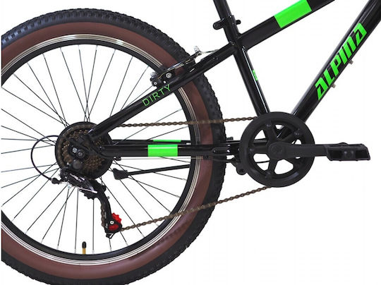 Alpina Mountain Bike Copii 24" Negru
