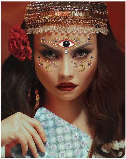 3d Crystal Face Stickers Gypsy Fairy