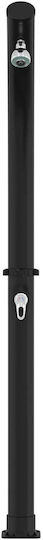vidaXL Pool Shower Solar Made of PVC 216x15.5x216 cm Black