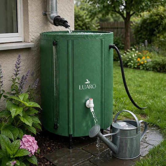 ikonka Plastic Water / Petroleum Storage Tank Cylindrical Vertical 500lt Green